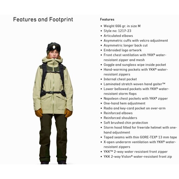 Norrona W's L Tamok Gore-Tex Performance Shell Jacket NWOT MSRP$799 - Picture 9 of 17